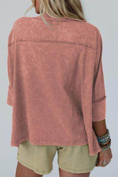 Star Applique Round Neck T-Shirt for Stylish Casual Wear - Selvanelle