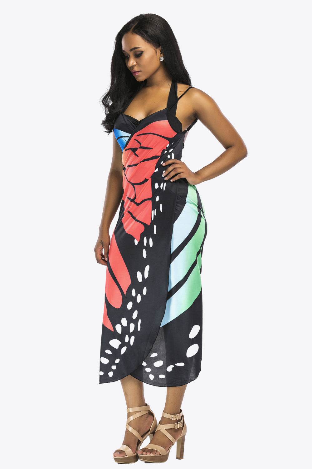 Butterfly Spaghetti Strap Cover Up - Selvanelle