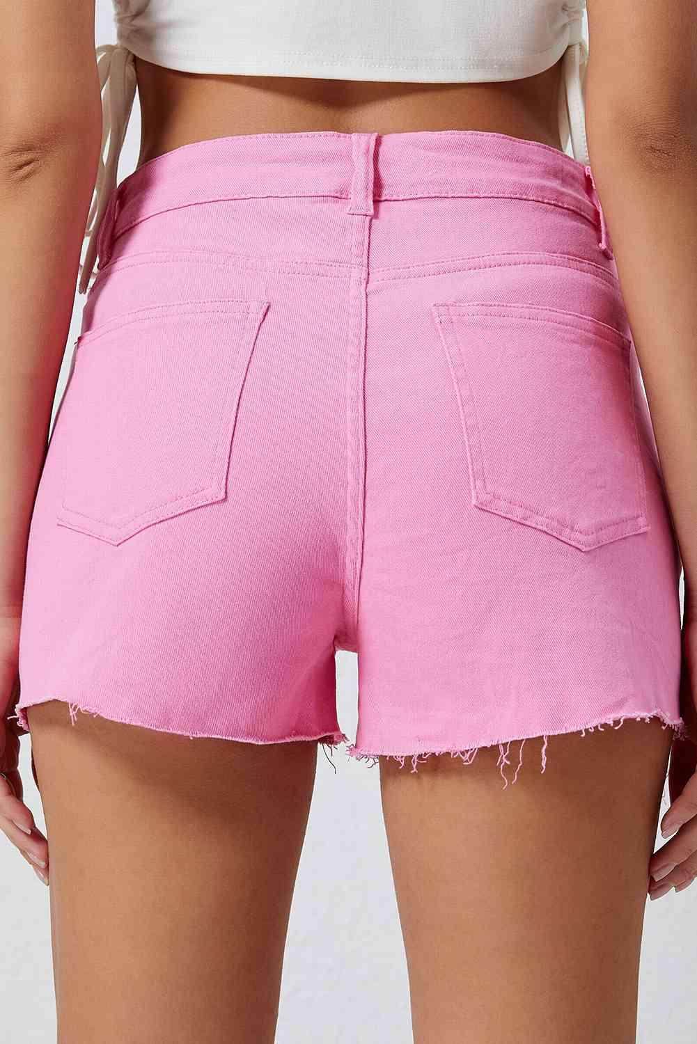 Chic Distressed Denim Shorts for Casual Summer Style - Selvanelle