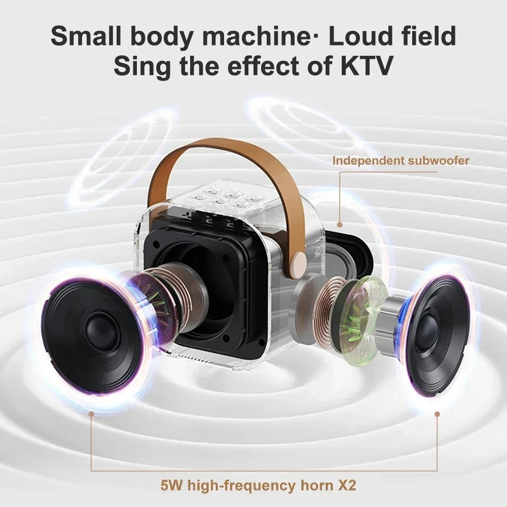 Professional Singing Bluetooth $peaker ColumnSpeaker High-end Ktv Karaoke Microphone Bluetooth Audio Wireless Mic