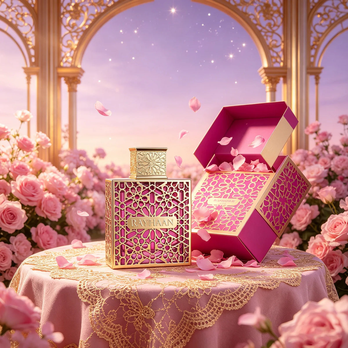 Rayhaan Kiss Eau de Parfum Spray for Women – Romantic Sweet, Fruity & Floral Gourmand Scent, Long-Lasting Feminine Fragrance, Perfect Gift, 3.4 fl oz / 100 ml
