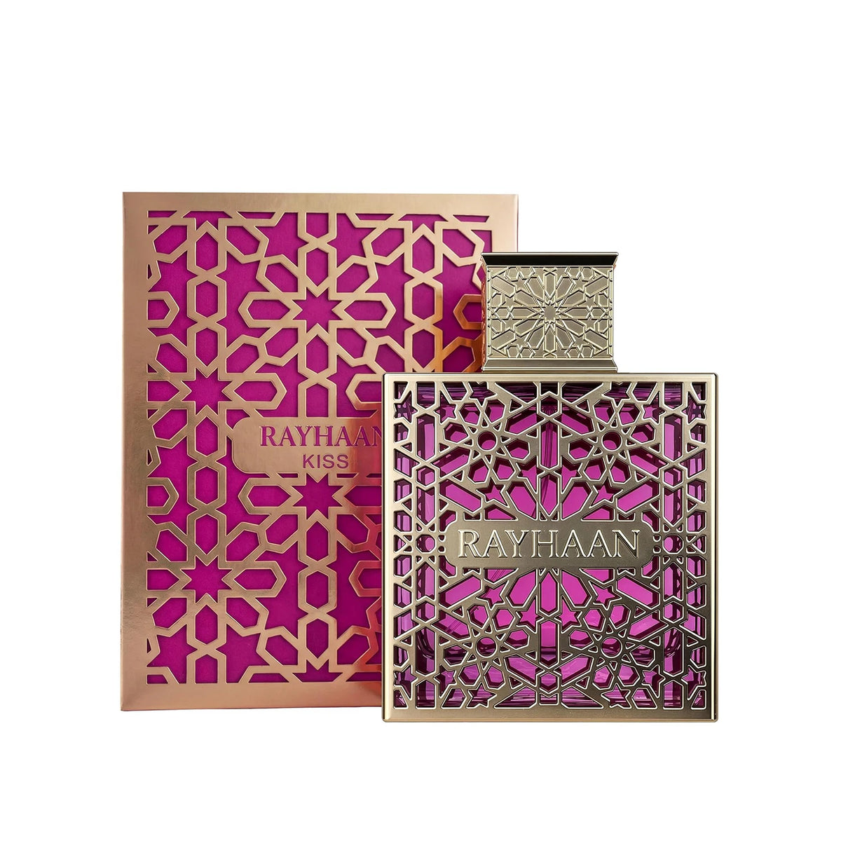 Rayhaan Kiss Eau de Parfum Spray for Women – Romantic Sweet, Fruity & Floral Gourmand Scent, Long-Lasting Feminine Fragrance, Perfect Gift, 3.4 fl oz / 100 ml
