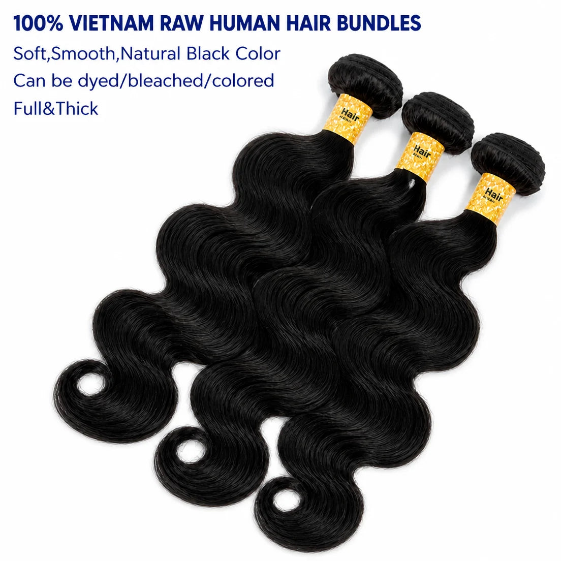 Virgin Hair Vendor 12a Grade Unprocessed Human Hair Extension High Quality Cuticle Aligned Raw Vietnamese Hair Bundles