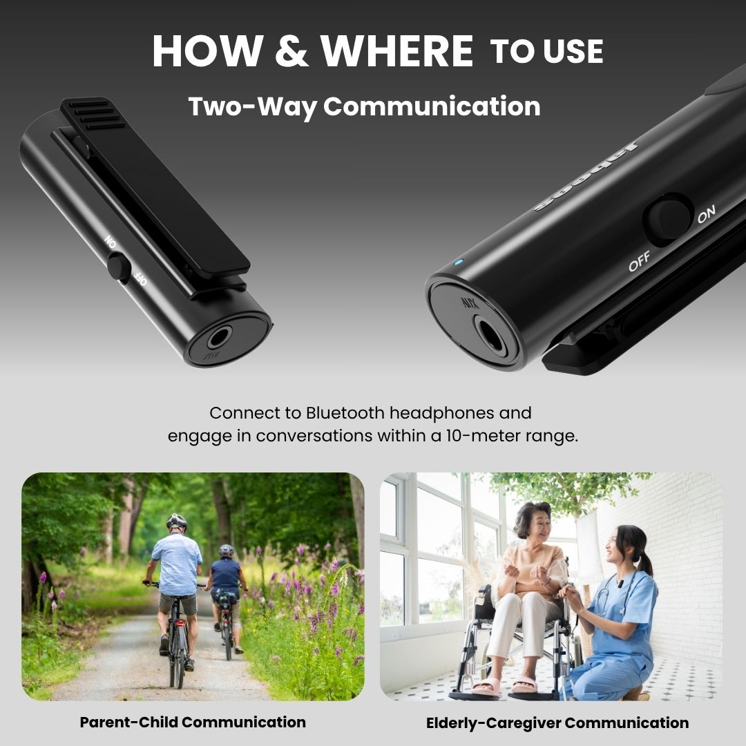 HearLink 3-in-1 Wireless Audio Transmitter & Personal Sound Amplifier