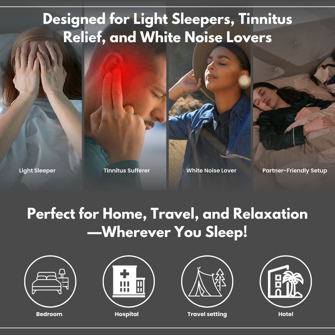 PEACE Under-Pillow Bone Conduction Speaker – Bluetooth Sleep Companion with SD Memory Card Slot