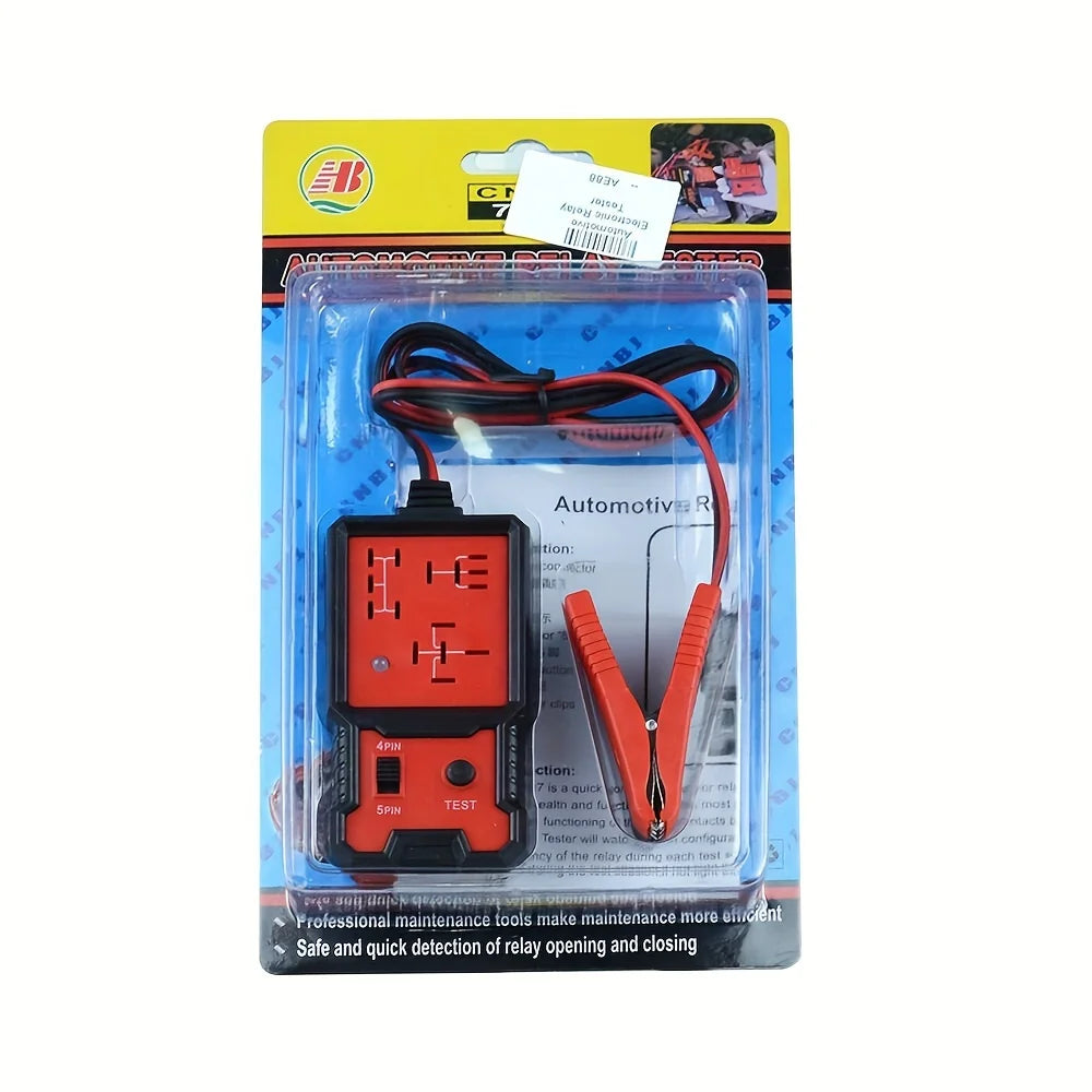 2024 Newest Red Relay Tester 12V Universal Electronic Automotive Car Circuit Detector Battery Checker Auto Repair Tool