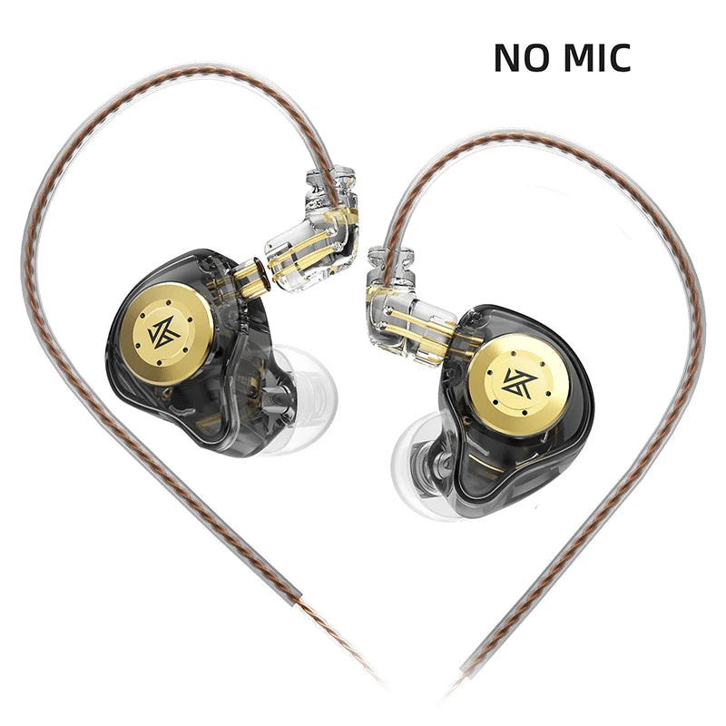 KZ EDX Pro Earphones Dynamic In Ear Monitor HiFi Wired Headphones Bass Stereo Game Music Earplugs Noice Cancelling Headset