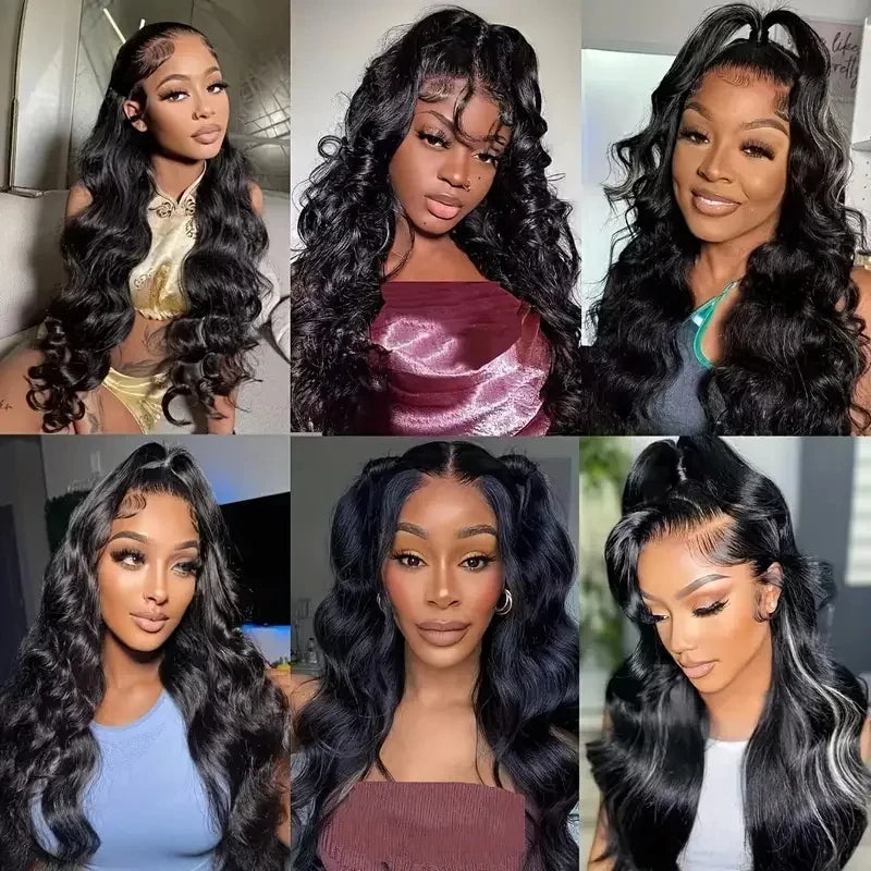 180% Density Brazilian Human Hair Wigs Pre Plucked Hd 13x4 Lace Front Wig Bleached Knots Transparent Lace Frontal Wig