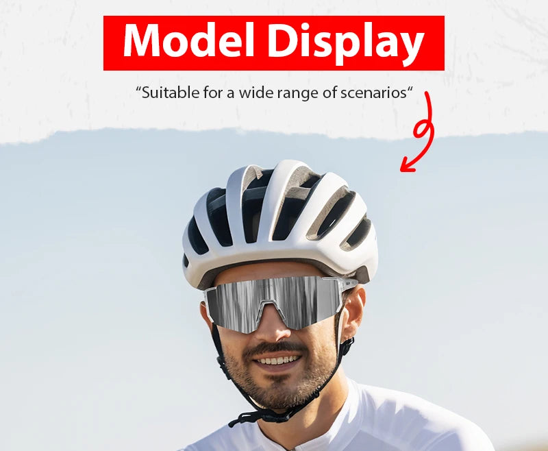 SCVCN New Outdoor Cycling Sunglasses Men Road Driving Bike Glasses Sports Mountain Climbing Women Bicycle Cycling UV400 Goggles