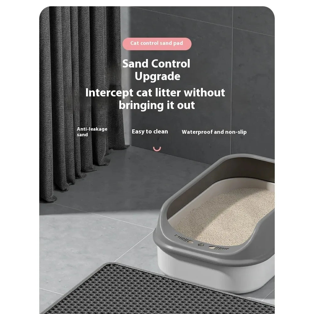 new 90X60CM Cat Litter Mat Waterproof Double Layer Pet Litter Box Mat Pet Toilet Cat Mat Nonslip Sand Cat Washable Mat Pet Clean