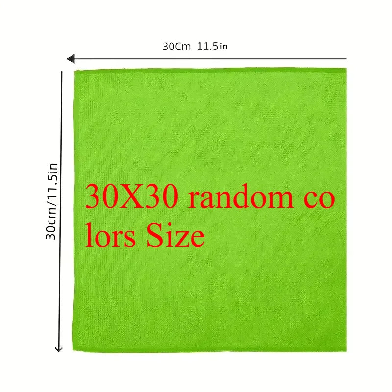 5/10/20pcs Kitchen Towel, Ultra-fine Fiber Light Gray Cleaning Cloth Set, Absorbent, Soft And Stain-removing Cloth