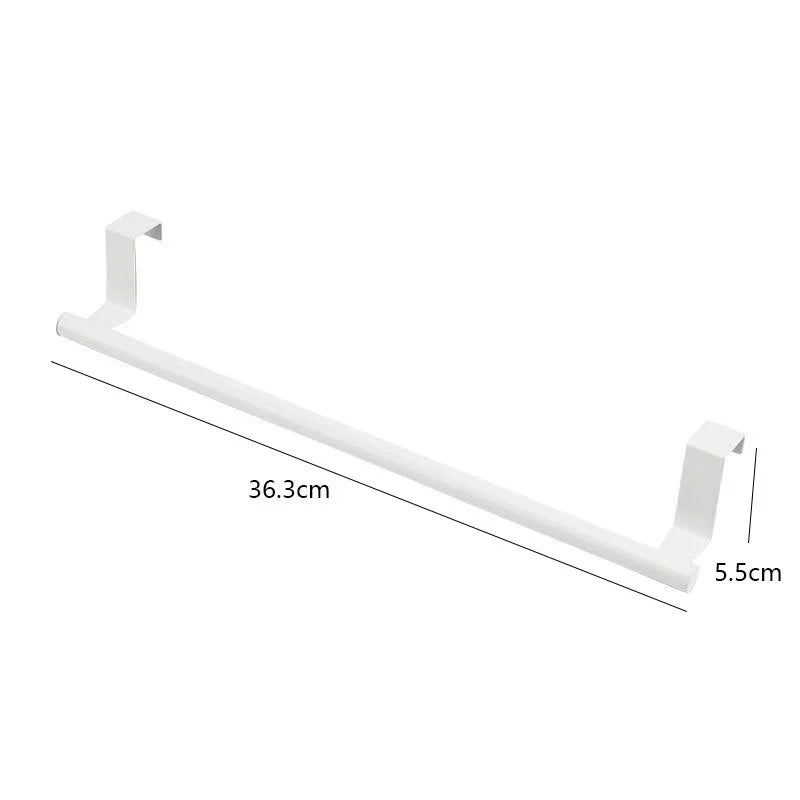 Non Perforated Stainless Steel Towel Rack, Towel Pole, Bathroom Single Pole Towel Rack, Cabinet Door Pendant, Storage Rack