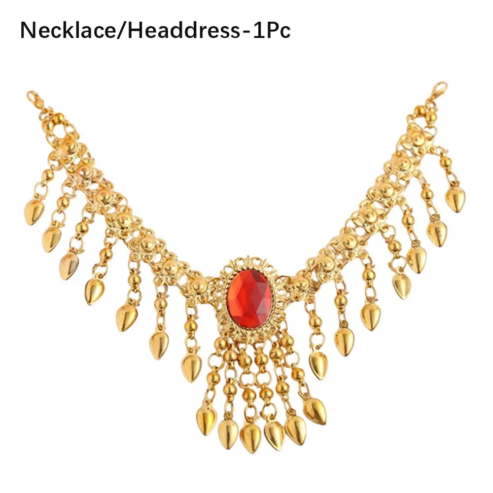 Ancient Elegance, Reimagined: The Egyptian Nefer Red Jasper Chandelier Earrings