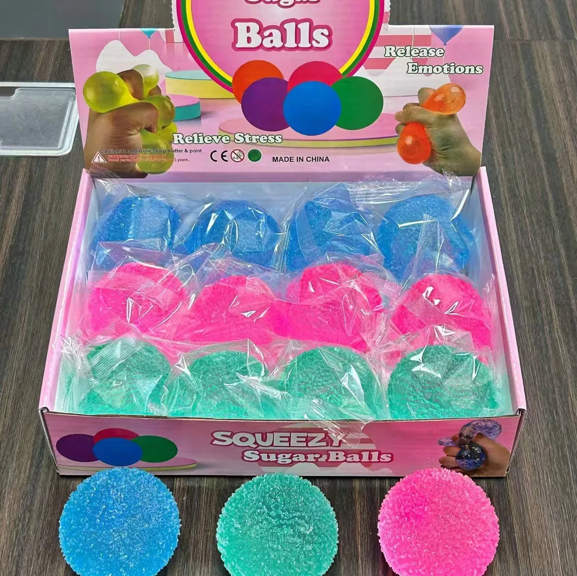 Ice Ball Maltose Squishy Toys Blue Mochi Sensory Fidgets Toy Simulated Transparent Anti Stress Slow-rebound Decompression Toy