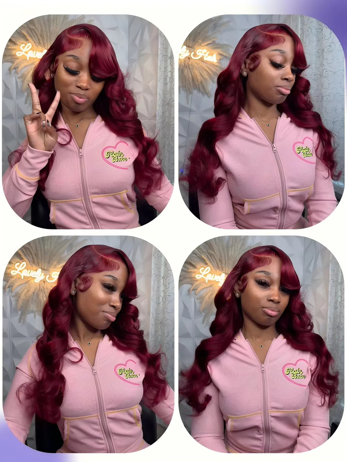 99J Burgundy 13X6 Lace Front Wigs Human Hair Red Wig 220% Density Body Wave 13X4 Lace Wigs Pre Plucked Lace Front Wigs 30 40 Inch 99J Burgundy Body Wave 13x4 13x6 Lace Front Human Hair Wigs