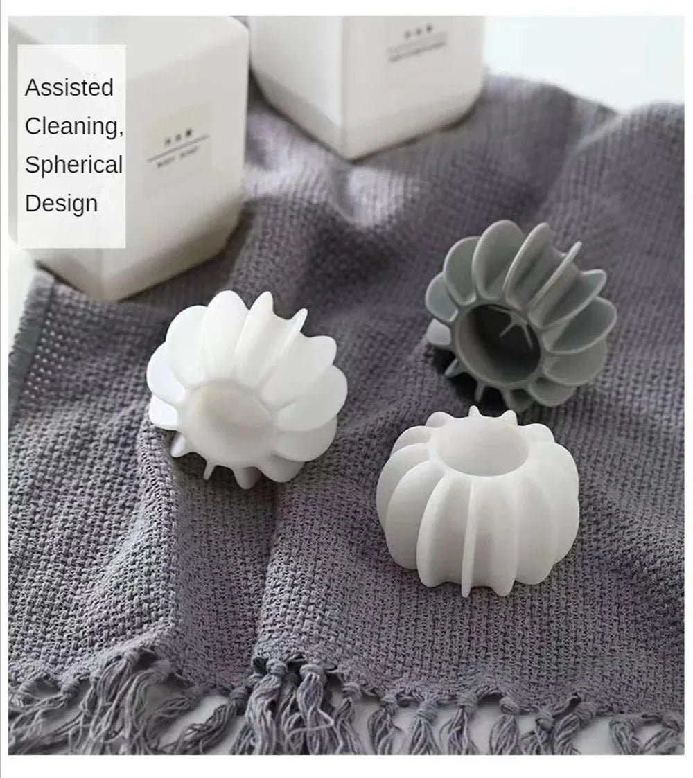 1/3/5Pcs Magic Laundry Balls Clothes Stain Removal Silicone Reusable Washing Ball for Knot Prevention Hair Catcher Cleaning Tool