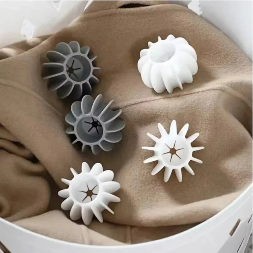 1/3/5Pcs Magic Laundry Balls Clothes Stain Removal Silicone Reusable Washing Ball for Knot Prevention Hair Catcher Cleaning Tool