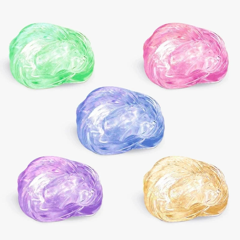 Reusable Putty Liquid Crystal Bouncy Slime Toy Set Mud Stress Relief Toys Color Clay Handmade DIY Handgum Playdough