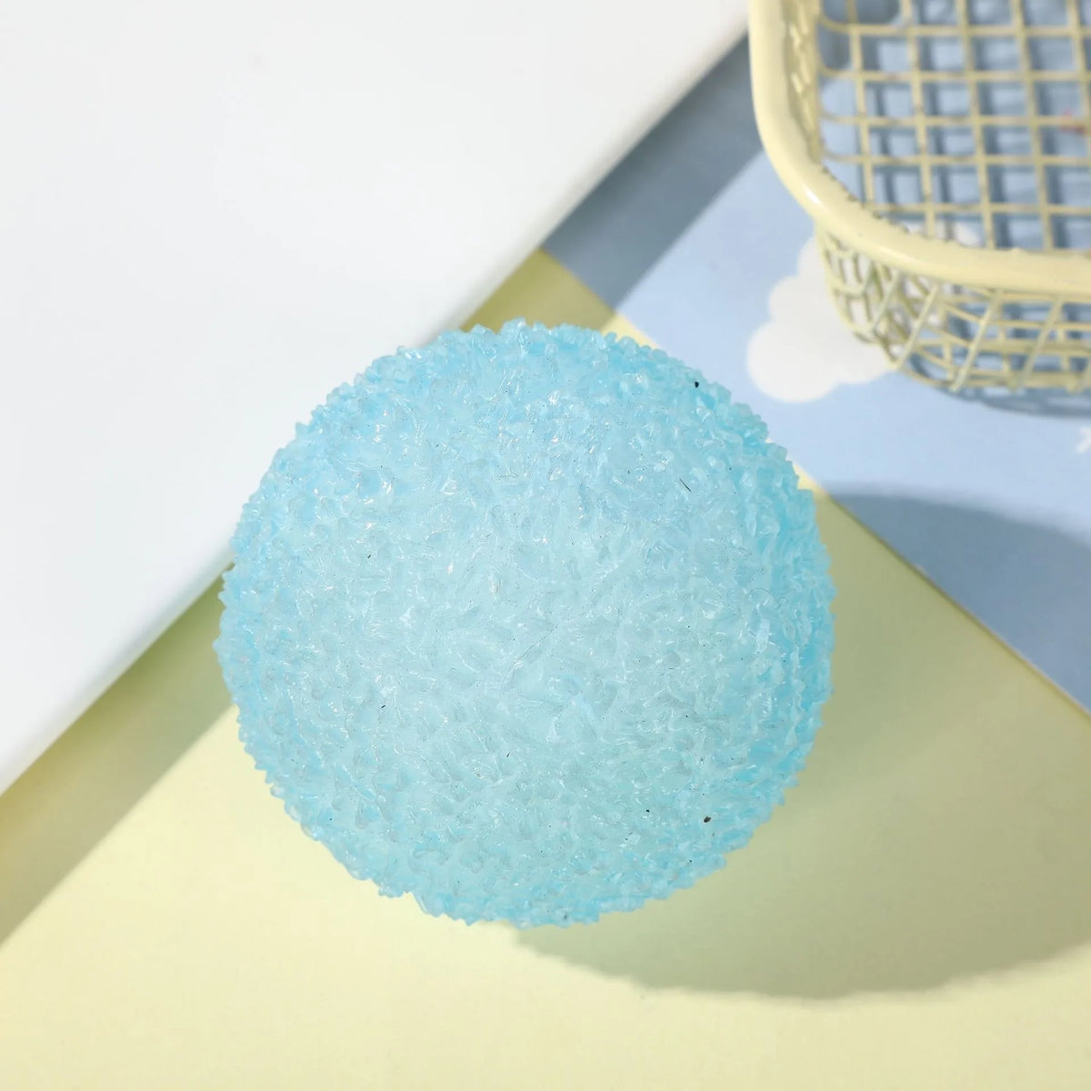 Ice Ball Maltose Squishy Toys Blue Mochi Sensory Fidgets Toy Simulated Transparent Anti Stress Slow-rebound Decompression Toy