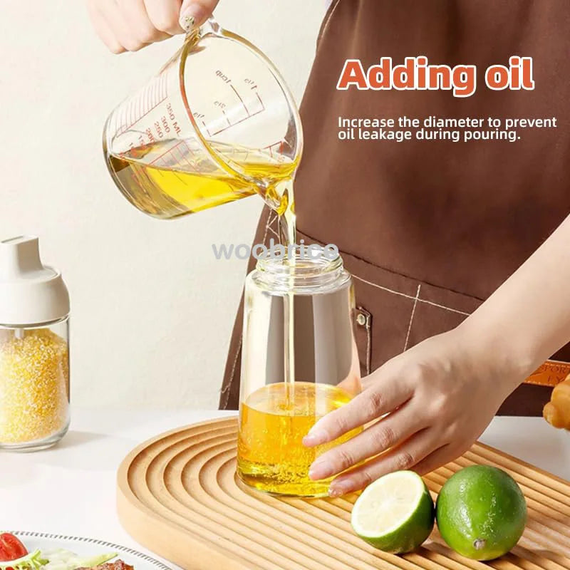 2in1 Kitchen Spray Oil Dispenser Oil Sprayer Polisher Or Only Brush Spray for Air Fryer Salad Grilling Roasting Cooking Kitchen