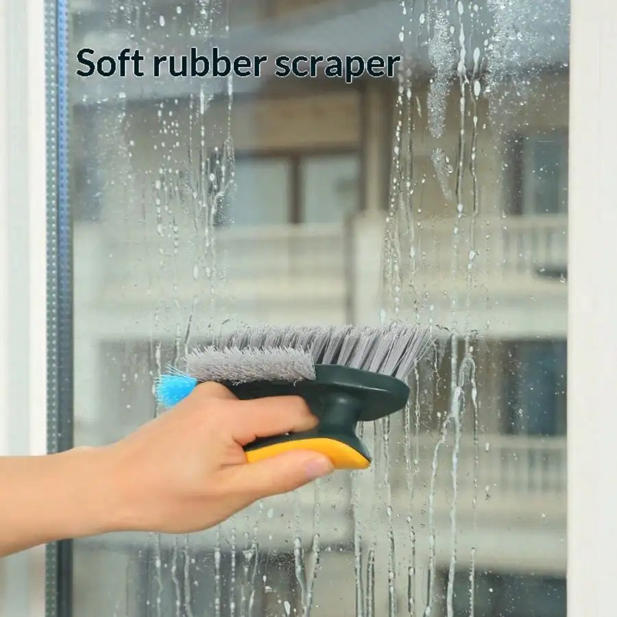 4-In-1 Grout And Corner Scrubber Brush With Scraper Tool, For Cleaning Tile, Grout, Kitchen, Bathroom, Sink, Floor, Shower, Bathtub