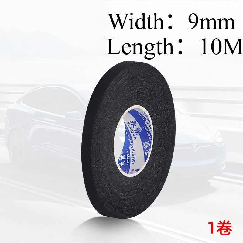 9/15/19/25/mm Electrical Insulation Heat-resistant Wiring Harness Tape PET Bundle Flame Retardant Tape