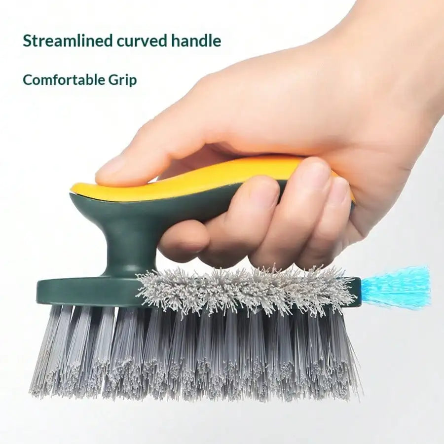 4-In-1 Grout And Corner Scrubber Brush With Scraper Tool, For Cleaning Tile, Grout, Kitchen, Bathroom, Sink, Floor, Shower, Bathtub