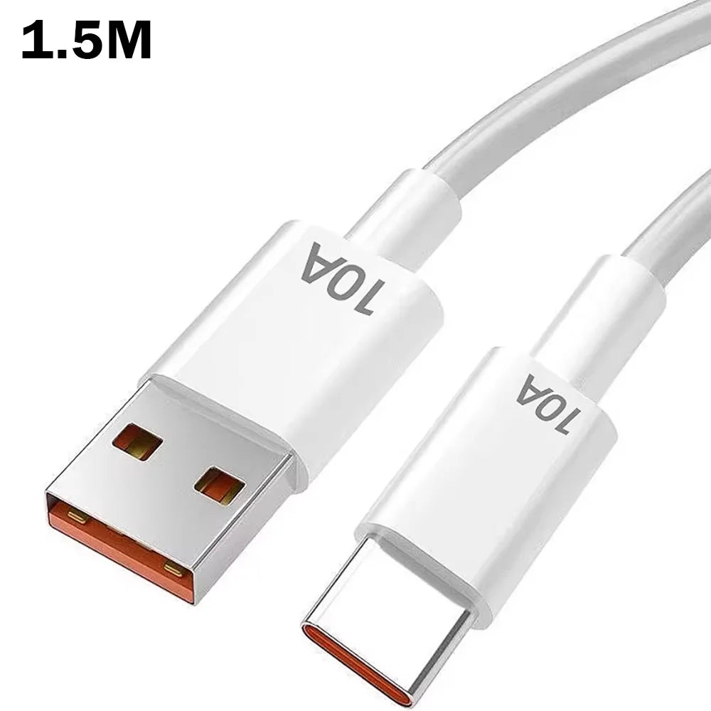 4 Port USB Charger Total 120W Fast Charging EU/US/UK Plug Wall Charger Mobile Phone Power Adapter For Phone Charge Type C Cable