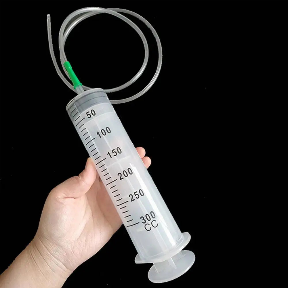 550ML Needle Barrel Oil Pump Syringe Large Syringes Reusable Pump Measuring With Scale Syringe With Tube 