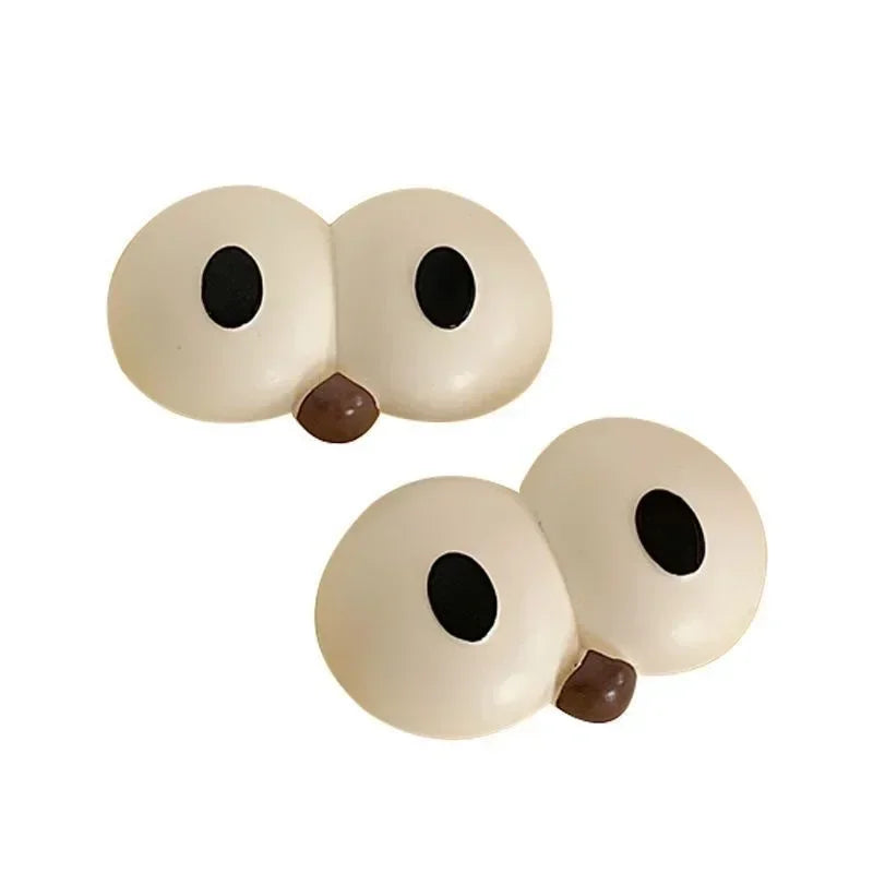 1 Pair Cute Big Eyed Hole Shoe Charms Cartoon Funny Fun Shoes Decoration Kids Adult DIY Shoe Buckles Slipper Accessories Fashion