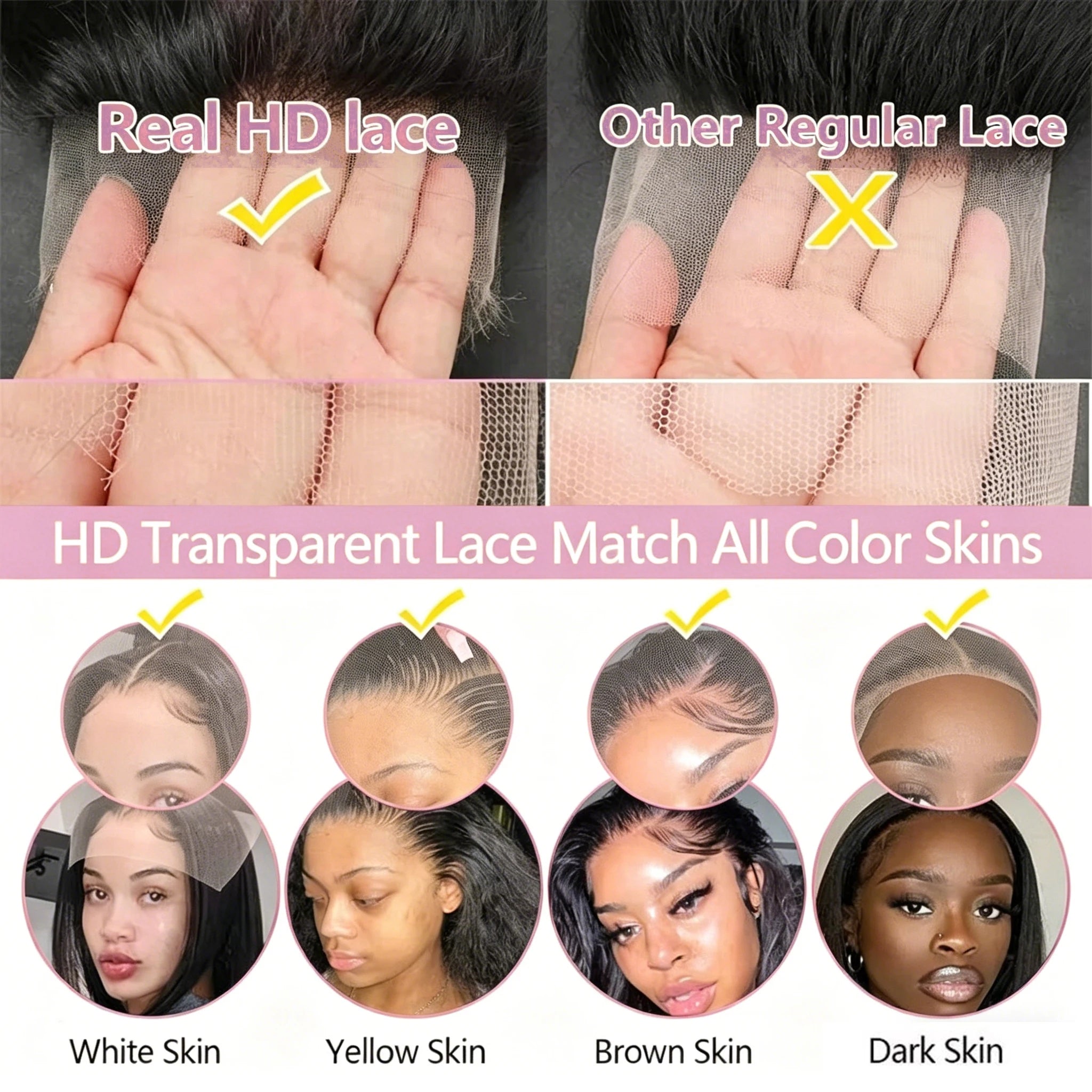Brazilian Natural Body Wave Virgin Human Hair Wig HD Lace Frontal Closure 360 Wig 13x4 13x6 5x5 180% 200% Density 16-40 Inch Pre Bleached Knots