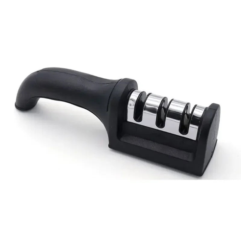 4-Segment Knife Sharpener Knife Sharpeners for Kitchen Knives Stainless Steel Three-Purpose Sharpening Stone for Kitchen Tools