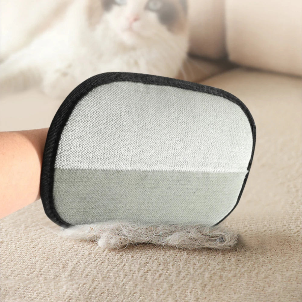 Cat Hair Brush Pet Removal Gloves Double-Sided Pet Grooming Gloves Kitten Cleaning Tool Dog Deshedding Brush Pet Supplies 