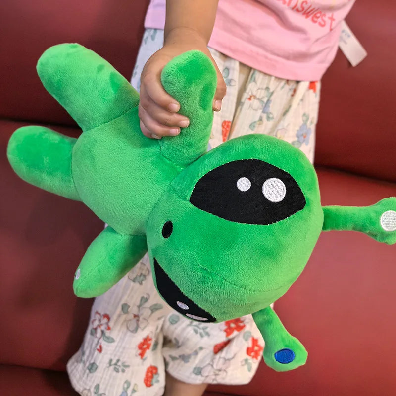 30cm Green Alien Plush Toy Anime Tentacle Horn Alien Monsters Horror Doll Boys Girls Soft Toys Stuffed Throw Pillow Kids Gifts