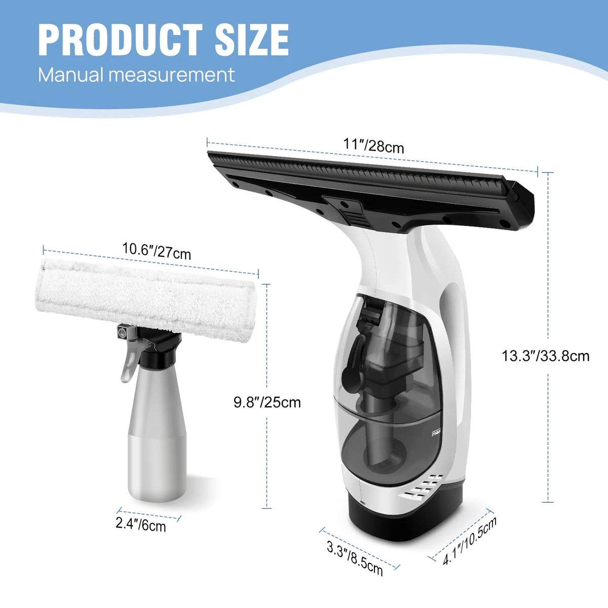 Rechargeable Cordless Window Vac Cleaner
