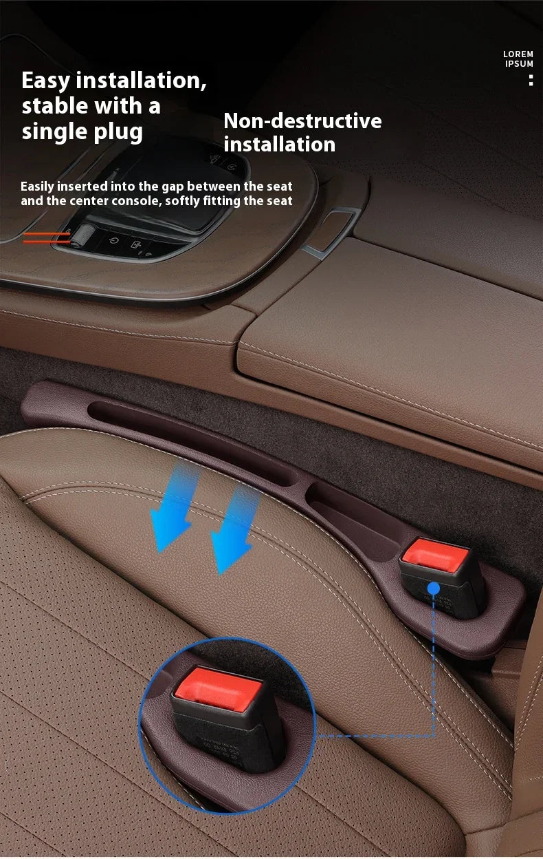 2pcs of Car Seat Gap Plug Strips Car Seat Gap Storage Box, Car Seat Position Storage Box Interior Decoration Items