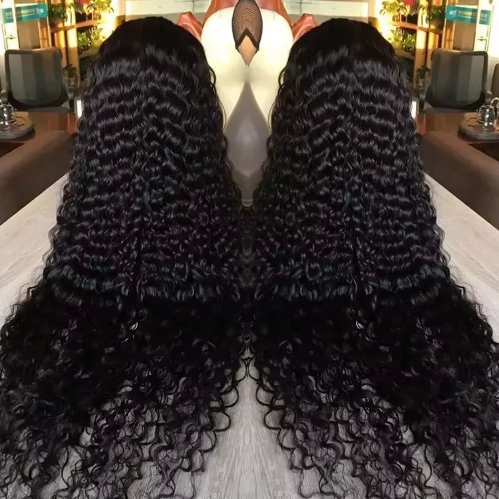 Deep Wave 13x4 Hd Lace Front Human Hair Wig 42 Inch Deep Wave 13x6 Hd Lace Frontal Wig 250 Density 5x5 Glueless Wig For Women