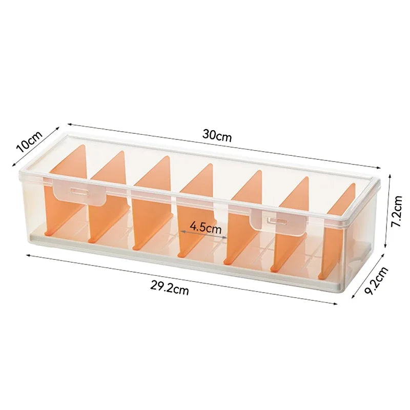 1Pc Clear Plastic Compartmentalized Organizer Box Holds 550+ Game Cards Storage Box With Adjustable Divider For PTCG/MTG Cards