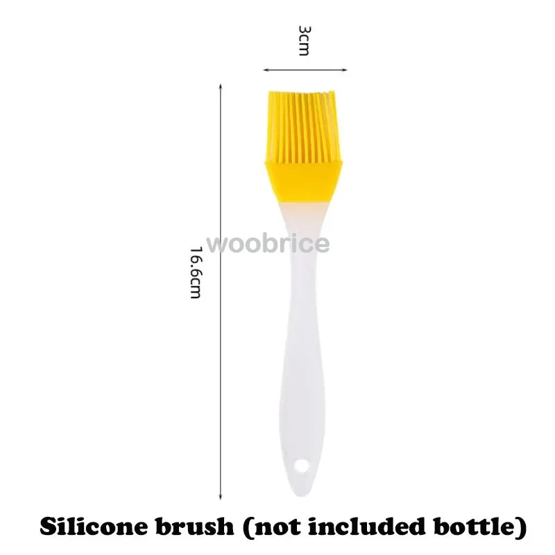 2in1 Kitchen Spray Oil Dispenser Oil Sprayer Polisher Or Only Brush Spray for Air Fryer Salad Grilling Roasting Cooking Kitchen