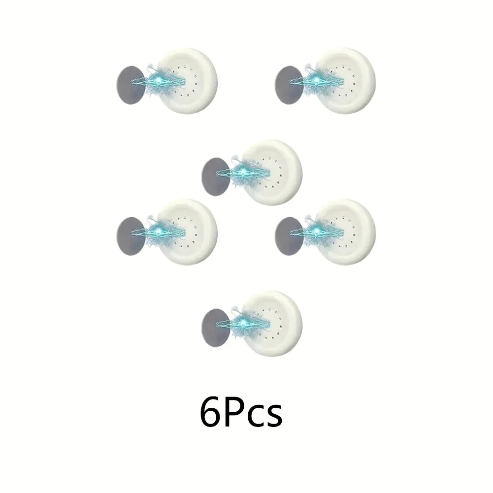 3/6pcs No Drill Magnetic Remote Holder - Wall Mount for TV/AC/DVD Remotes, White Space-Saving Design