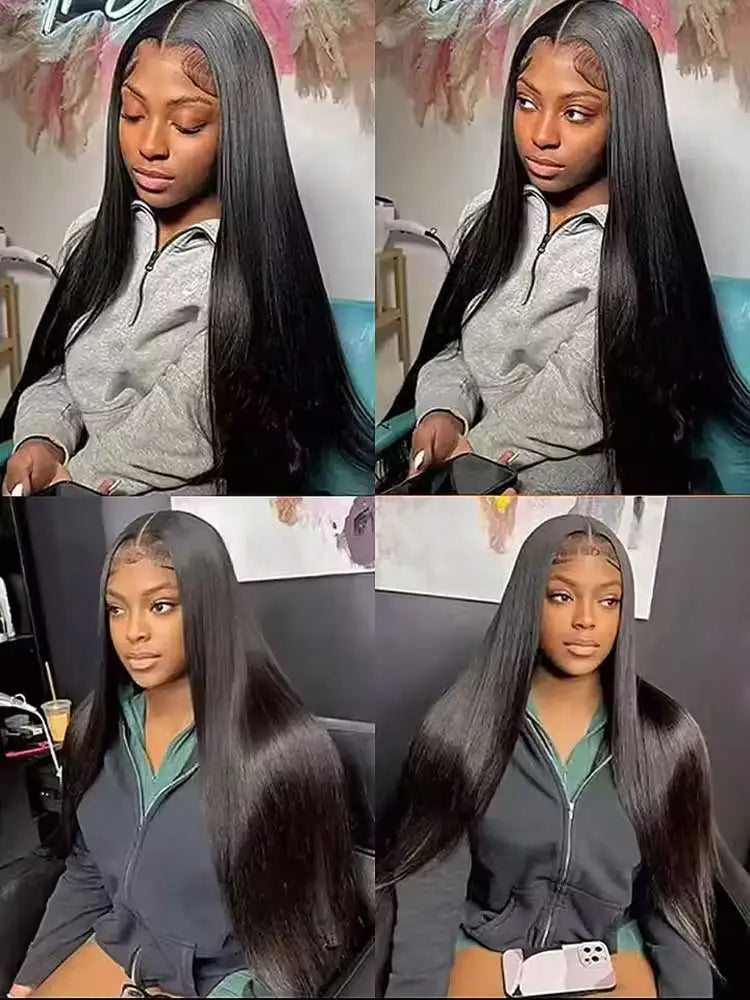 12-42 Inch Bone Straight Human Hair Bundles Brazilian Human Hair Weave Human Hair Long Remy Hair Extension Natural Black
