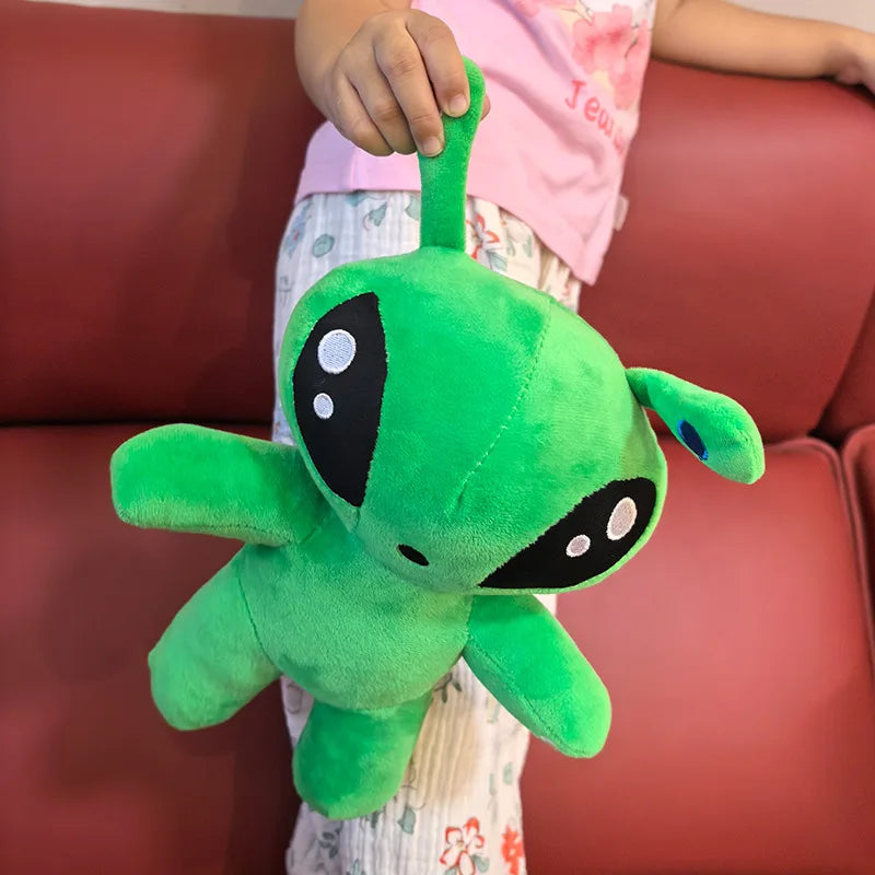 30cm Green Alien Plush Toy Anime Tentacle Horn Alien Monsters Horror Doll Boys Girls Soft Toys Stuffed Throw Pillow Kids Gifts