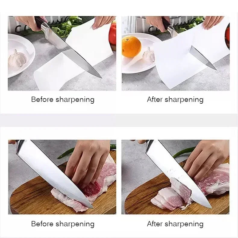 4-Segment Knife Sharpener Knife Sharpeners for Kitchen Knives Stainless Steel Three-Purpose Sharpening Stone for Kitchen Tools