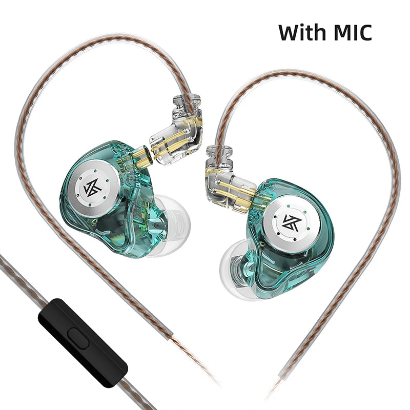 KZ EDX Pro Earphones Dynamic In Ear Monitor HiFi Wired Headphones Bass Stereo Game Music Earplugs Noice Cancelling Headset
