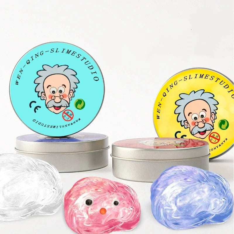 Reusable Putty Liquid Crystal Bouncy Slime Toy Set Mud Stress Relief Toys Color Clay Handmade DIY Handgum Playdough