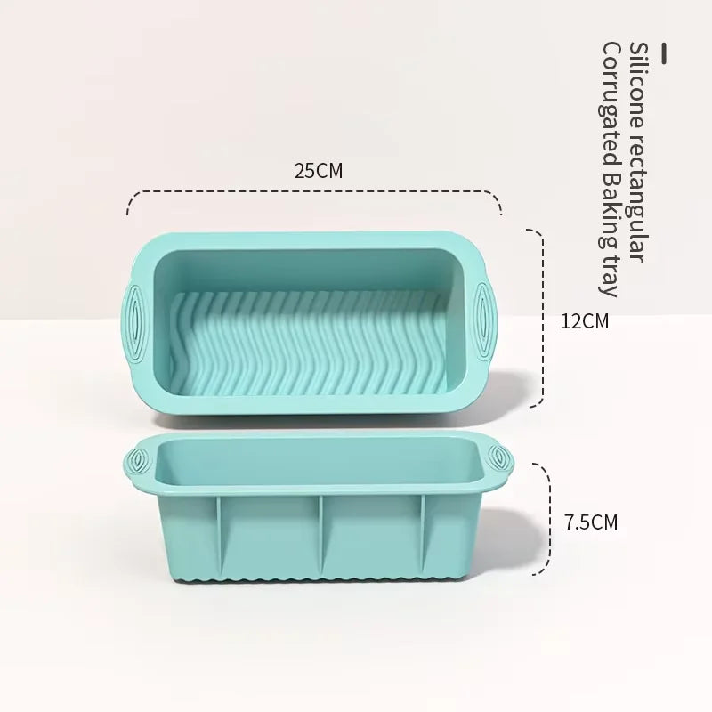 9-inch silicone chiffon cake mold, cylindrical, round, high-temperature resistant DIY mold, baking tool, dessert