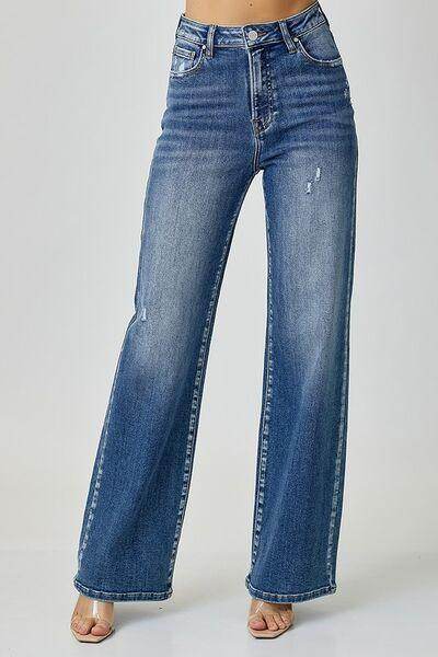 RISEN High Waist Jeans with Pockets for Stylish Comfort - Selvanelle