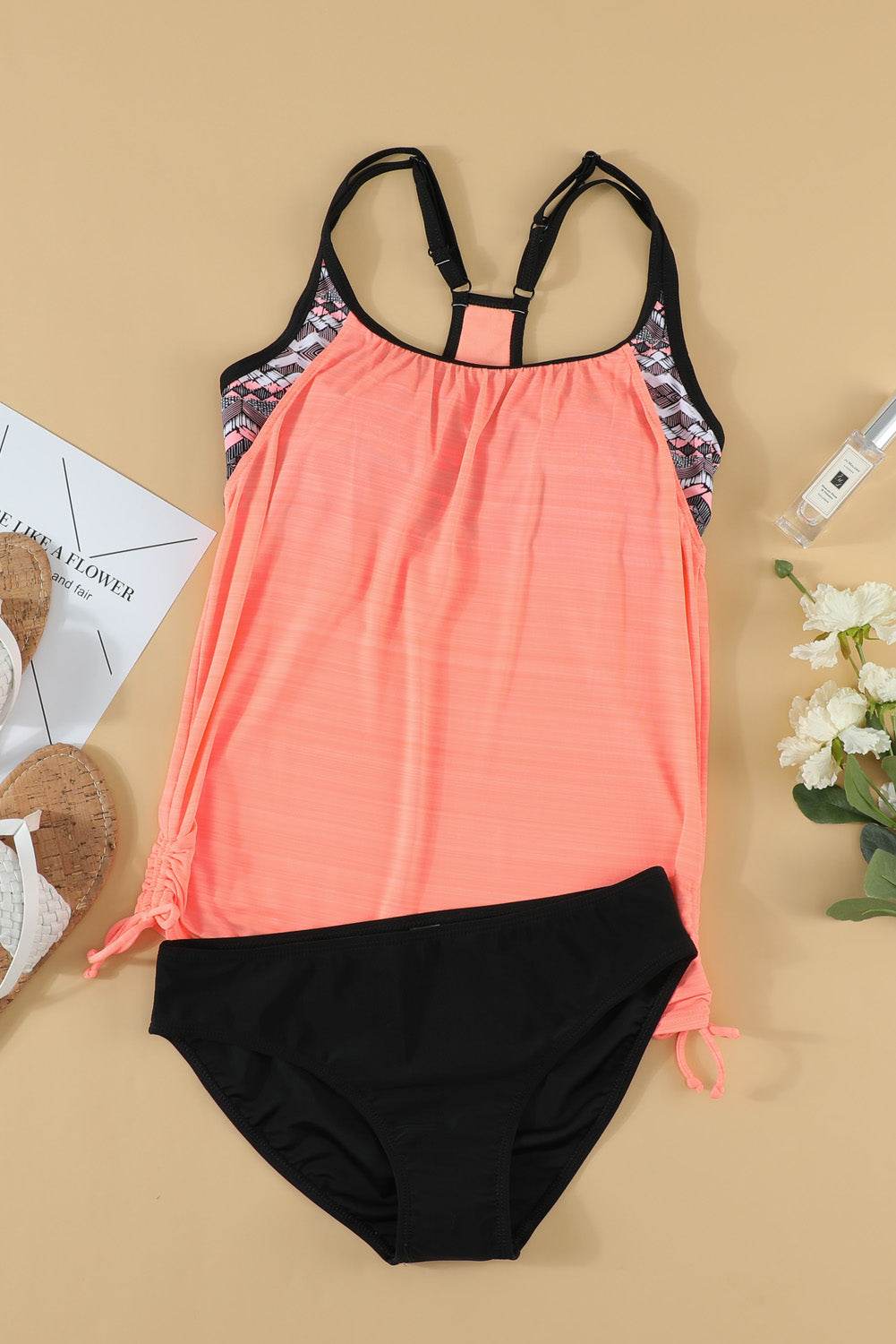 Scoop Neck Top and Brief Swim Set - Selvanelle