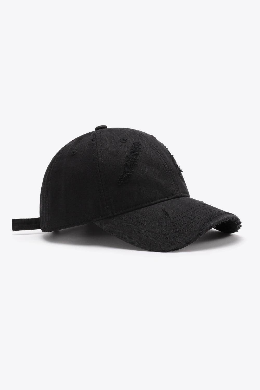 Distressed Adjustable Baseball Cap for Casual Style - Selvanelle