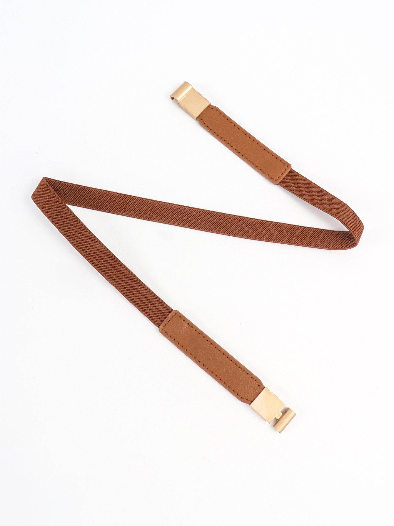 PU Elastic Skinny Belt for Women Adjustable Fashion Accessory - Selvanelle